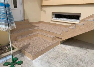 Rénovation escalier extérieur verticale et horizontale