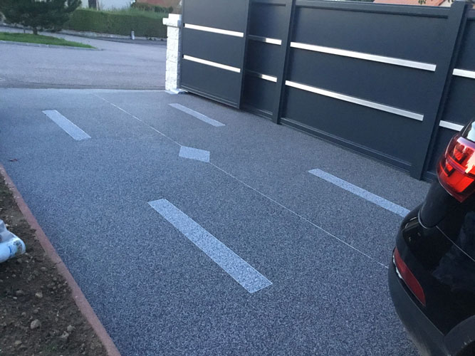 Revêtement en moquette de marbre conçue pour les allées de garage carrossable