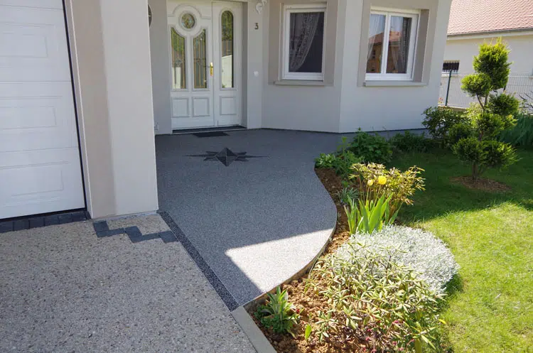 Revêtements allées extérieures entrée de maison motif