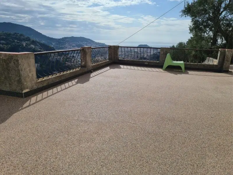 terrasse en haute montagne