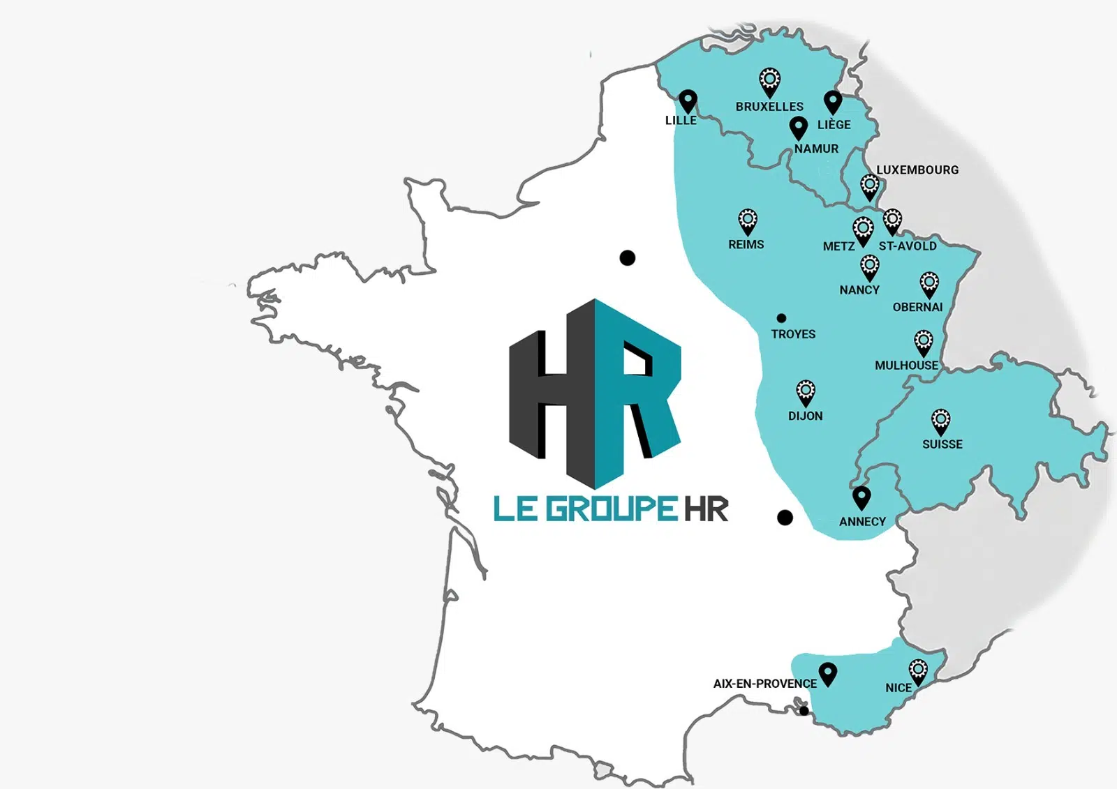 Groupe HR zone Zone d'intervention HR