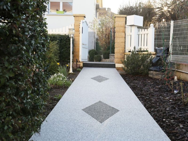 rénovation allée de maison moquette de pierre Metz